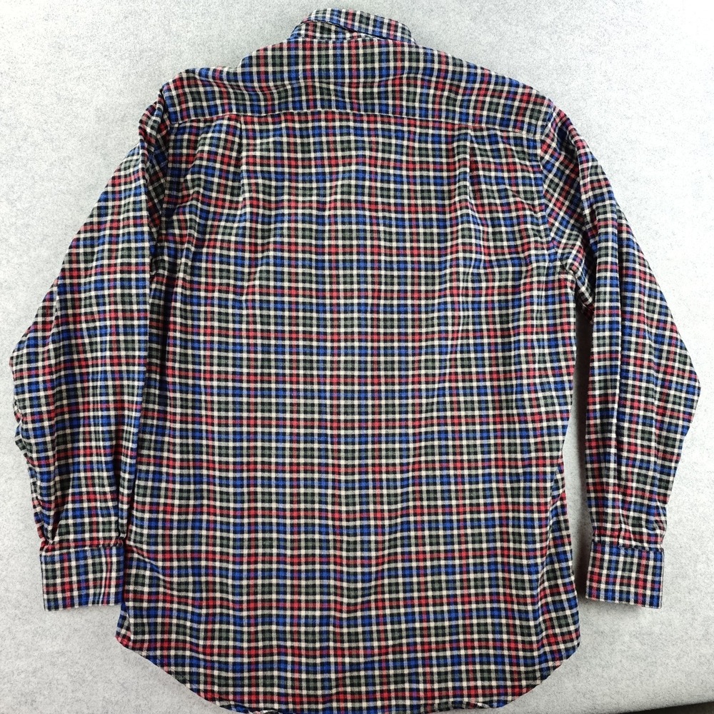 Orvis‎ Luxury Flannel Shirt Mens Medium Long Sleeve Button Down Multicolor Check - Picture 8 of 9